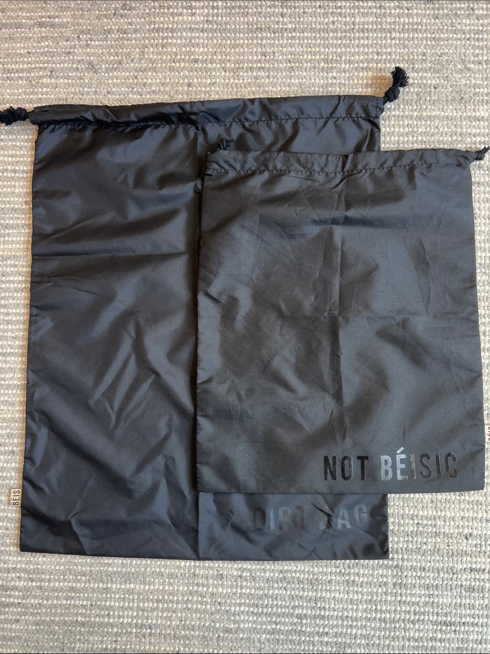 BEIS Dirt Bag & Not Beisic Bag - Black